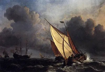 Dutch Fishing Boats in a Storm William Turner